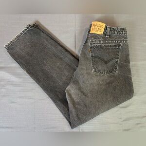 Vintage Levi’s 634 Orange Tab Jeans Black Wash 90s - Y2K Relaxed Straight 36x28